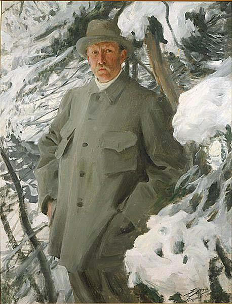 Anders Zorn The Painter Bruno Liljefors, oil painting picture